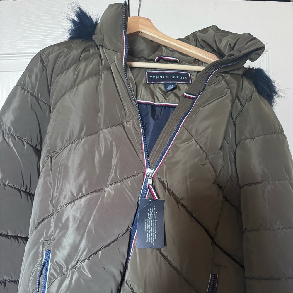 Tommy Hilfiger Khaki Quilted Jacket
